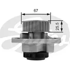 Водяной насос, помпа GATES Z80528 INR6BV 413776 5OR UDDZ