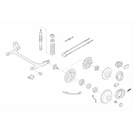 Подвеска колеса LEMFORDER 452877 VM YP6M FORD-ESCOR-RL030 G3ADGS6