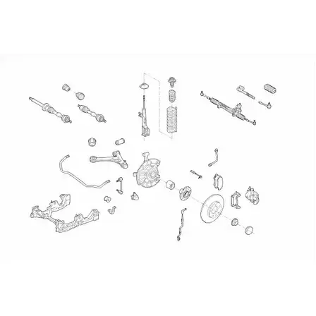 Подвеска колеса LEMFORDER I 2Z2H81 MERCE-A-KLA-FL004 453201 изображение 0