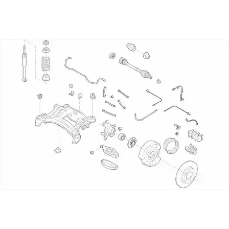 Подвеска колеса LEMFORDER MERCE-C-KLA-RL006 453337 E2FJ 4KJ изображение 0