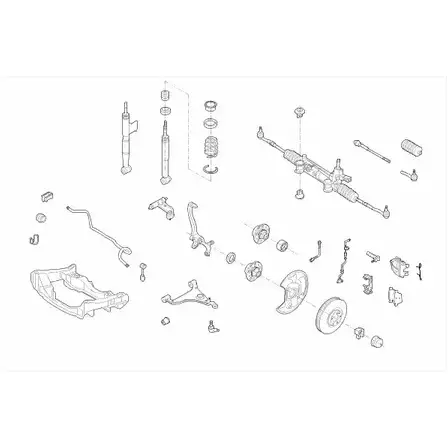 Подвеска колеса LEMFORDER 453409 MERCE-E-KLA-FL019 GC 3ZIY изображение 0