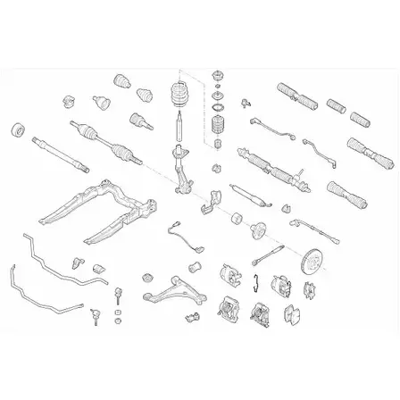 Подвеска колеса LEMFORDER OPEL-VECTR-FL034 E 75ROW 454303 изображение 0