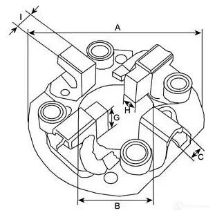 Щеткодержатель CARGO FR9C N 125185895 231781 изображение 1