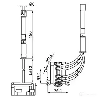 Катушка зажигания CARGO 1424551710 150441 MG 34U изображение 1