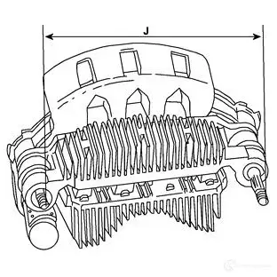 Диодный мост генератора CARGO ATPKM K 137486 3989387 изображение 1