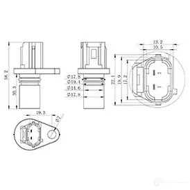 Датчик положения распредвала CARGO 8C4 U0XL 1439175100 150982 изображение 1