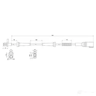 Датчик АБС CARGO 182434 1439203463 DR WWVH изображение 2