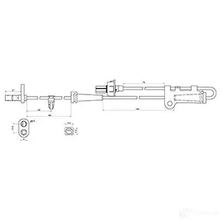 Датчик АБС CARGO 1439203496 182462 BNMX2 LN изображение 2