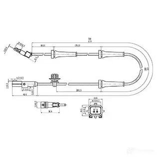 Датчик АБС CARGO 182355 RM BK1 1424507190 изображение 2