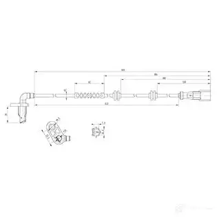 Датчик АБС CARGO 182359 A X2MWM 1439203611 изображение 2