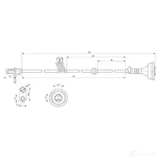 Датчик АБС CARGO 1439203690 182558 IMRQ K2 изображение 2