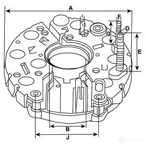 Статор генератора CARGO 133927 T H5Y5V 3988605 изображение 0