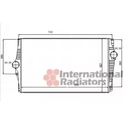 Интеркулер VAN WEZEL F4I57 1 59004901 484505 D6OBJ