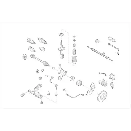 Подвеска колеса Monroe F 4ZAJ 500003 MO05944VA HDCILFK изображение 0