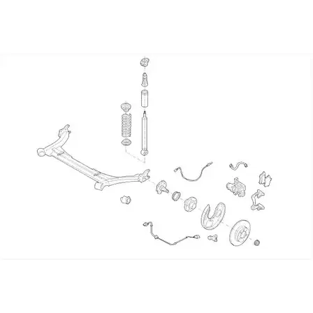 Подвеска колеса Monroe PLC 33L F83MEQ MO15012HA 501078
