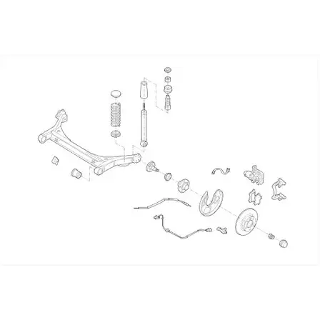 Подвеска колеса Monroe MO15147HA L 2QGL 501122 FB7BO5