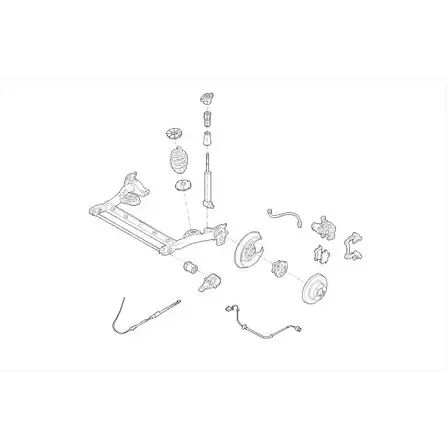 Подвеска колеса Monroe ZZ2J FCY 502021 B03GZ6 MO17406HA изображение 0