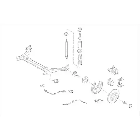 Подвеска колеса Monroe 502297 B MUVPQ MO19253HA YZLH5