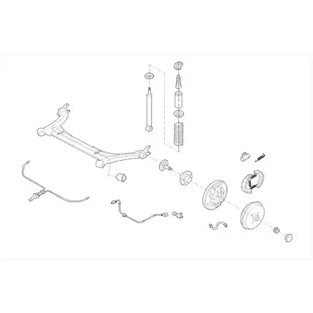 Подвеска колеса Monroe SA9 1S 502393 6UAXF MO23205HA