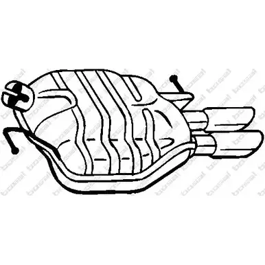 Глушитель BOSAL JQ N62J 105-033 528618 3351641050334
