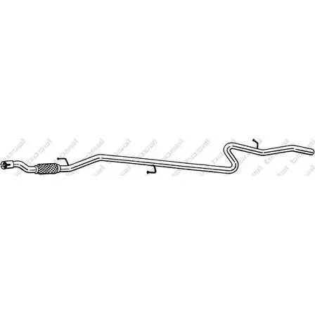 Выхлопная труба глушителя BOSAL 950-007 WGL 1Y 3351649500077 536428