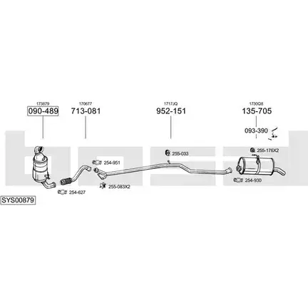 Выхлопная система BOSAL Y8 XSO SYS00879 537206 изображение 0