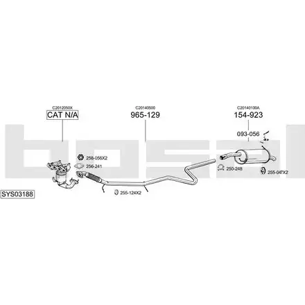 Выхлопная система BOSAL P T3ILQN 538903 SYS03188 изображение 0