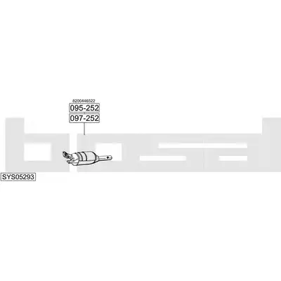 Выхлопная система BOSAL AF BKDN 540587 SYS05293 изображение 0