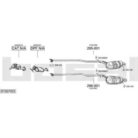 Выхлопная система BOSAL NP1A A 541707 SYS07053 изображение 0