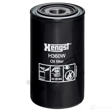 Масляный фильтр HENGST FILTER h360w 1437449648 L22 GTQW