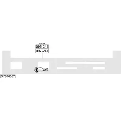 Выхлопная система BOSAL 544038 SYS10057 W4Y I4 изображение 0