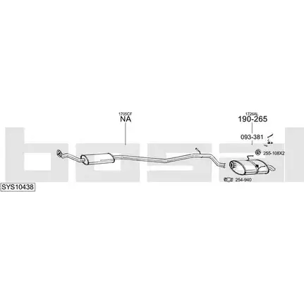 Выхлопная система BOSAL 544317 XMB60 Q SYS10438 изображение 0
