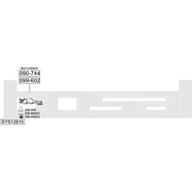 Выхлопная система BOSAL 5XD9 BO 546031 SYS12615