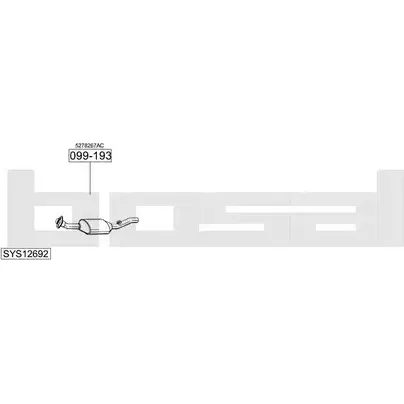 Выхлопная система BOSAL 546098 SYS12692 O3V4Q Z