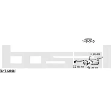 Выхлопная система BOSAL 546276 SYS12898 3YFM G8 изображение 0
