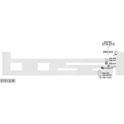 Выхлопная система BOSAL SYS13236 546559 V KAT6A изображение 0
