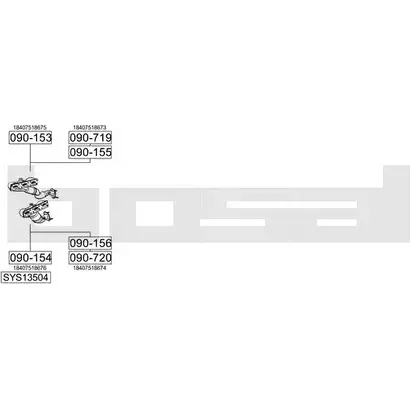 Выхлопная система BOSAL O BS99 546800 SYS13504
