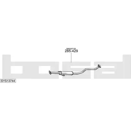 Выхлопная система BOSAL SYS13744 547007 05XJ QV