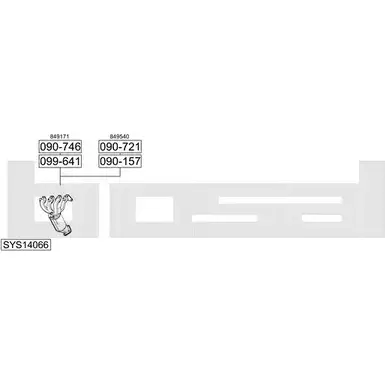 Выхлопная система BOSAL SYS14066 CZ PSZ 547307 изображение 0