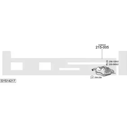 Выхлопная система BOSAL SYS14217 A GDQM6W 547441
