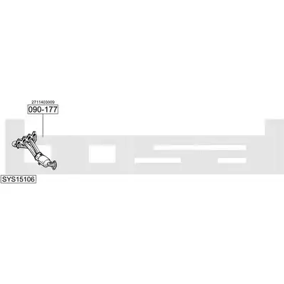 Система выпуска ОГ BOSAL SYS15106 548082 5 RNCXW R3KQ1HX