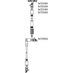 Высоковольтные провода зажигания BREMI 600/362 564498 QR9DNH 7 4017534113836 изображение 0