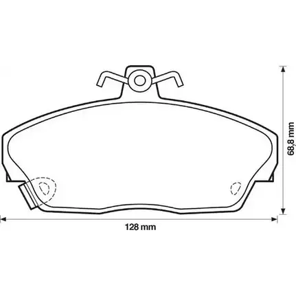 Тормозные колодки, дисковые, комплект Jurid 571438D 5714 38 W8V6KOW 570661 изображение 0