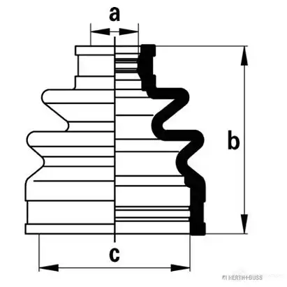 Пыльник шруса, ремкомплект HERTH+BUSS 4029416164010 j2880500 WOL 1FP 624129 изображение 0