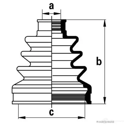 Пыльник шруса, ремкомплект HERTH+BUSS J4EXU 0 4029416164287 j2884019 624198 изображение 0