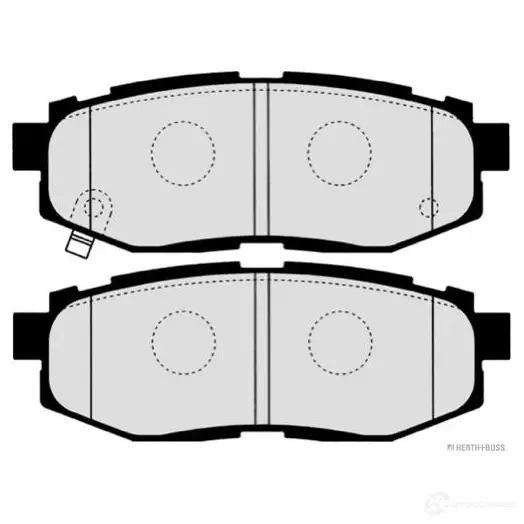 Тормозные колодки, комплект HERTH+BUSS 2E MUJ 627848 4029416288372 j3617007 изображение 1