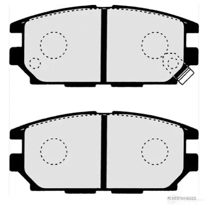 Тормозные колодки, комплект HERTH+BUSS VUTE 94X 4029416059408 627833 j3615007 - Изображение 1