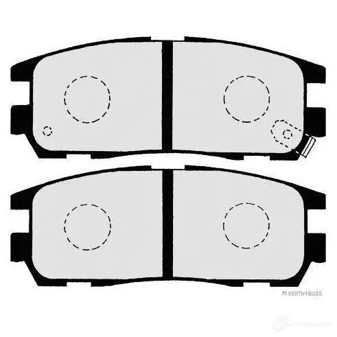 Тормозные колодки, комплект HERTH+BUSS 4029416059491 627853 j3619001 CLW 4V изображение 1