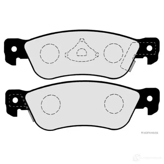 Тормозные колодки, комплект HERTH+BUSS 627852 j3619000 TCJB0R 2 1563 изображение 0