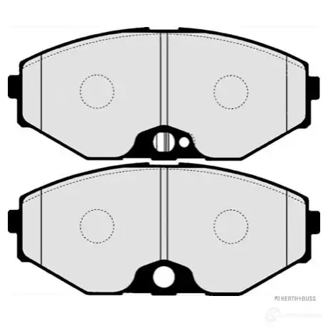 Тормозные колодки, комплект HERTH+BUSS 4029416158132 L7G98 A 627489 j3601089 изображение 1